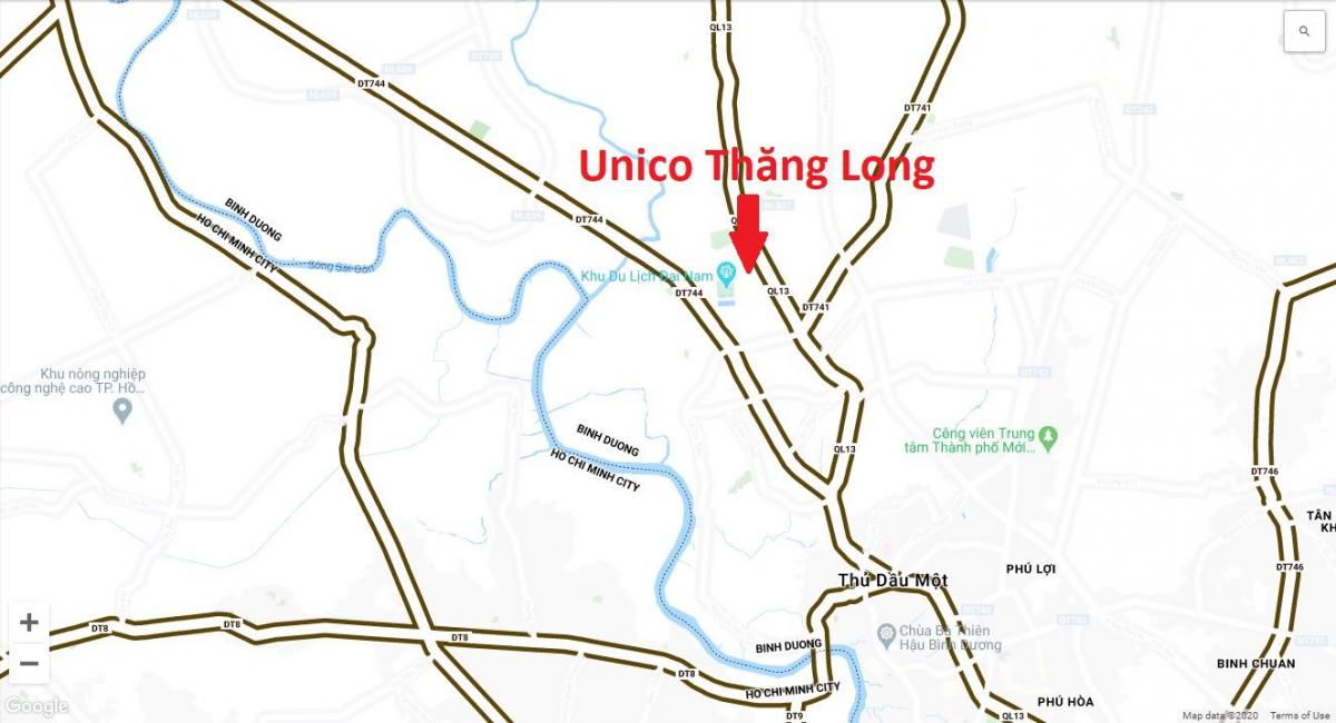 vi tri Unico Thăng Long 