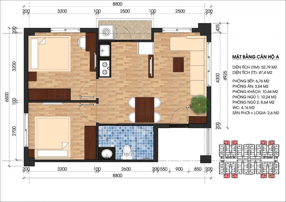 Thiết kế dự án căn hộ chung cư Unico Thăng Long Bến Cát Đường QL 13 chủ đầu tư Unico